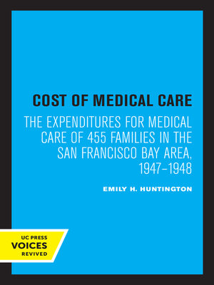 cover image of Cost of Medical Care